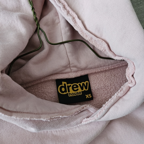 drew house mascot deconstructed hoodie in dusty rose - Picture 5 of 10
